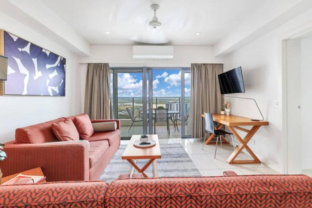 דארווין Luxury Two-Beds Harbour Views Apartment מראה חיצוני תמונה